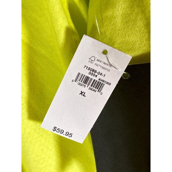 Gap GapFit Mens Half-Zip Train Sweatshirt Yellow Limon, Size XL - Picture 5 of 6